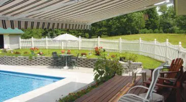 awning over pool