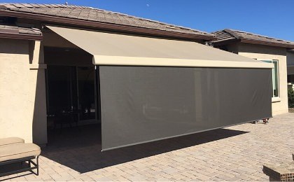 screen on awning