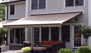 awning in backyard