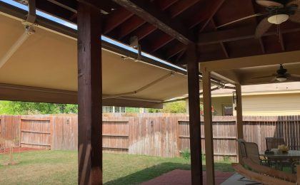 motorized retractable awning