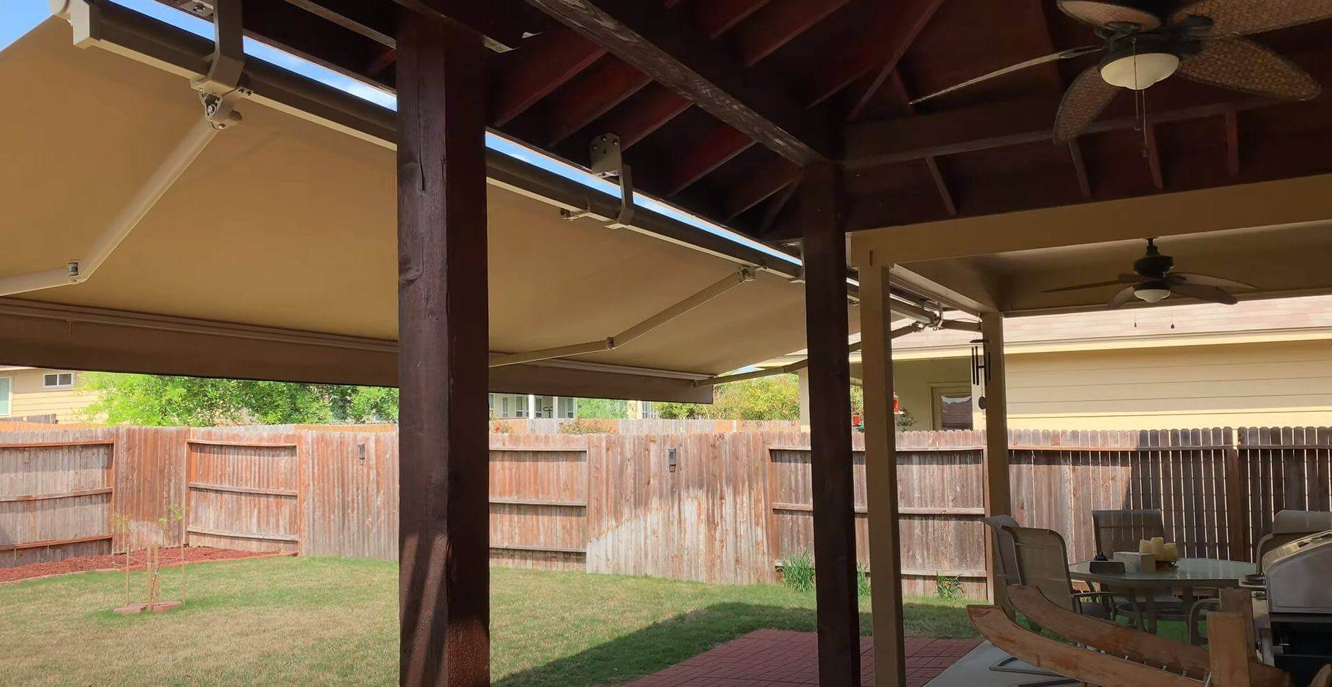 motorized retractable awning