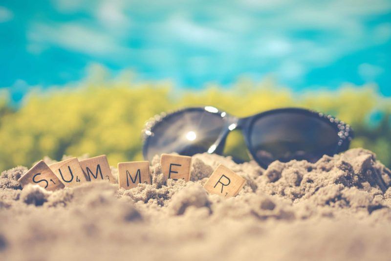 sunglasses on the beach