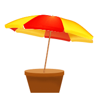 umbrella planter icon