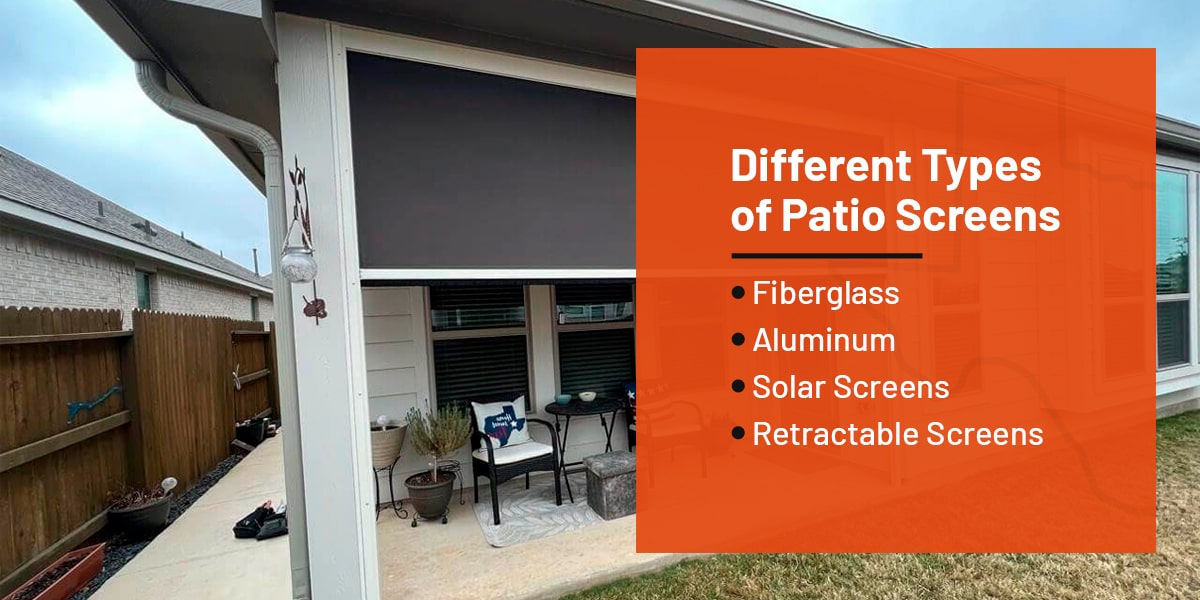 Different Types of Patio Screens