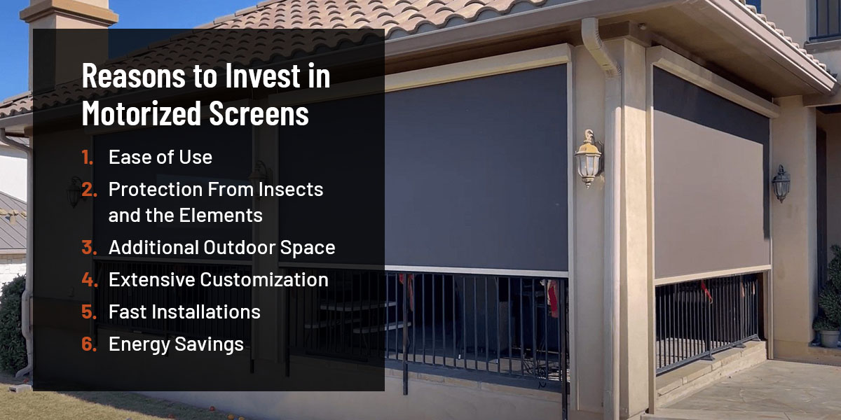 Reasons to Invest in Motorized Screens