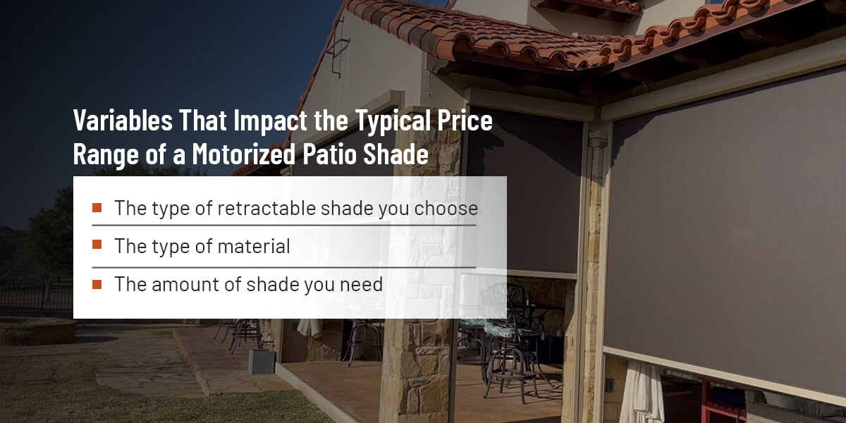 What Is the Typical Price Range for a Motorized Patio Shade?